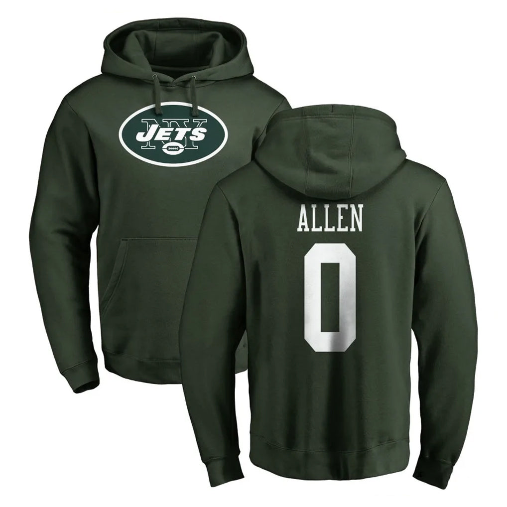Fenge NY.Jets #0 Braelon Allen Player Green LOGO Pullover Hoodies Limited Game Stitched Jerseys
