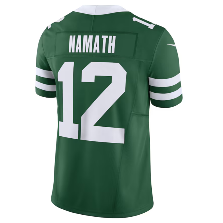 Fenge NY.Jets #12 Joe Namath Legacy Green Vapor F.U.S.E. Limited Jersey Stitched American Stitched Jerseys