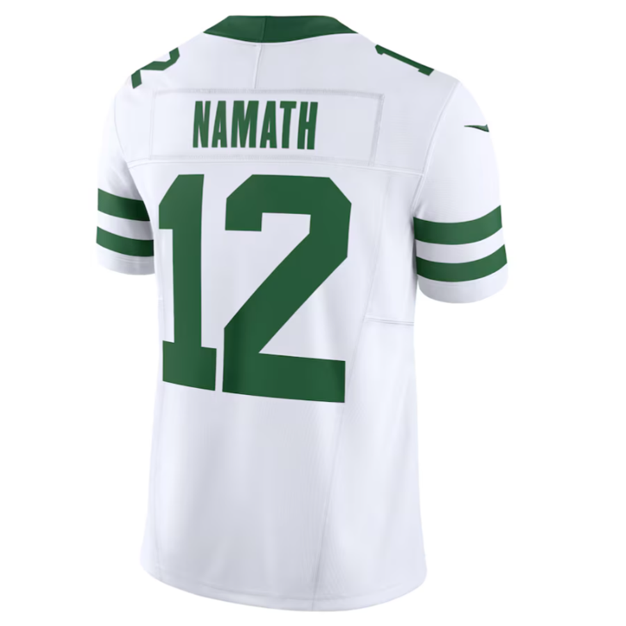 FengeNY.Jets #12 Joe Namath Legacy White Vapor F.U.S.E. Limited Jersey Stitched American Stitched Jerseys
