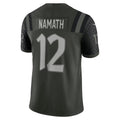 Fenge NY.Jets #12 Joe Namath Player Gotham Green Rivalries Collection Limited Stitched Jerseys