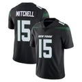 Fenge NY.Jets #15 Adonai Mitchell Player Stealth Black Limited Vapor Home Game Stitched Jerseys