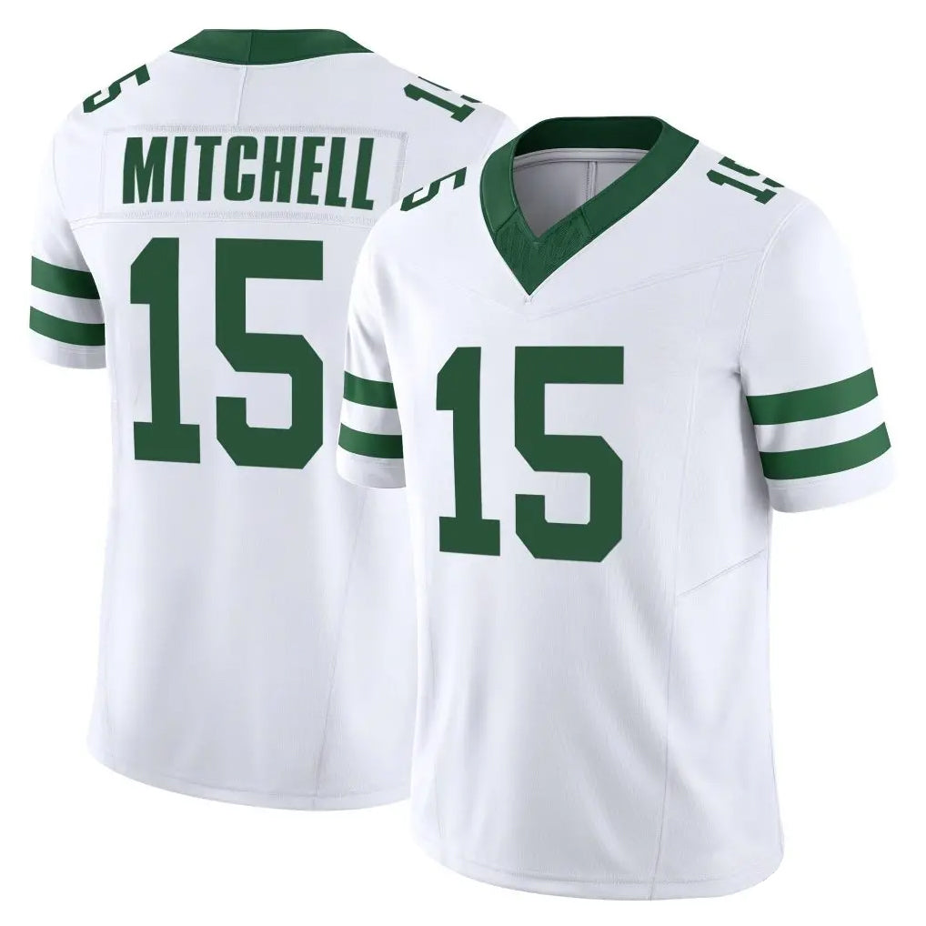 Fenge NY.Jets #15 Adonai Mitchell Player White Limited Classic Vapor F.U.S.E. Home Game Stitched Jerseys