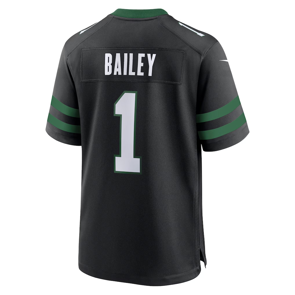 Fenge NY.Jets #1 David Bailey Legacy Black Alternate Game Player Stitched Jerseys