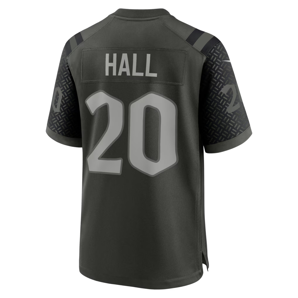 Fenge NY.Jets #20 Breece Hall Gotham Green 2025 Rivalries Collection Game Stitched Jerseys