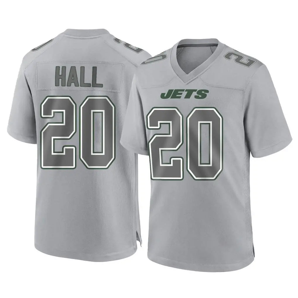 Fenge NY.Jets #20 Breece Hall Player Gray Limited Atmosphere Fashion Home Game Stitched Jerseys