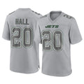 Fenge NY.Jets #20 Breece Hall Player Gray Limited Atmosphere Fashion Home Game Stitched Jerseys