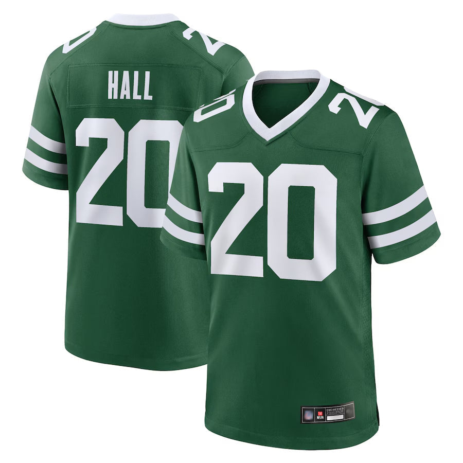 Fenge NY.Jets #20 Breece Hall Player Home Game Jerseys - Gotham Green Stitched Jerseys