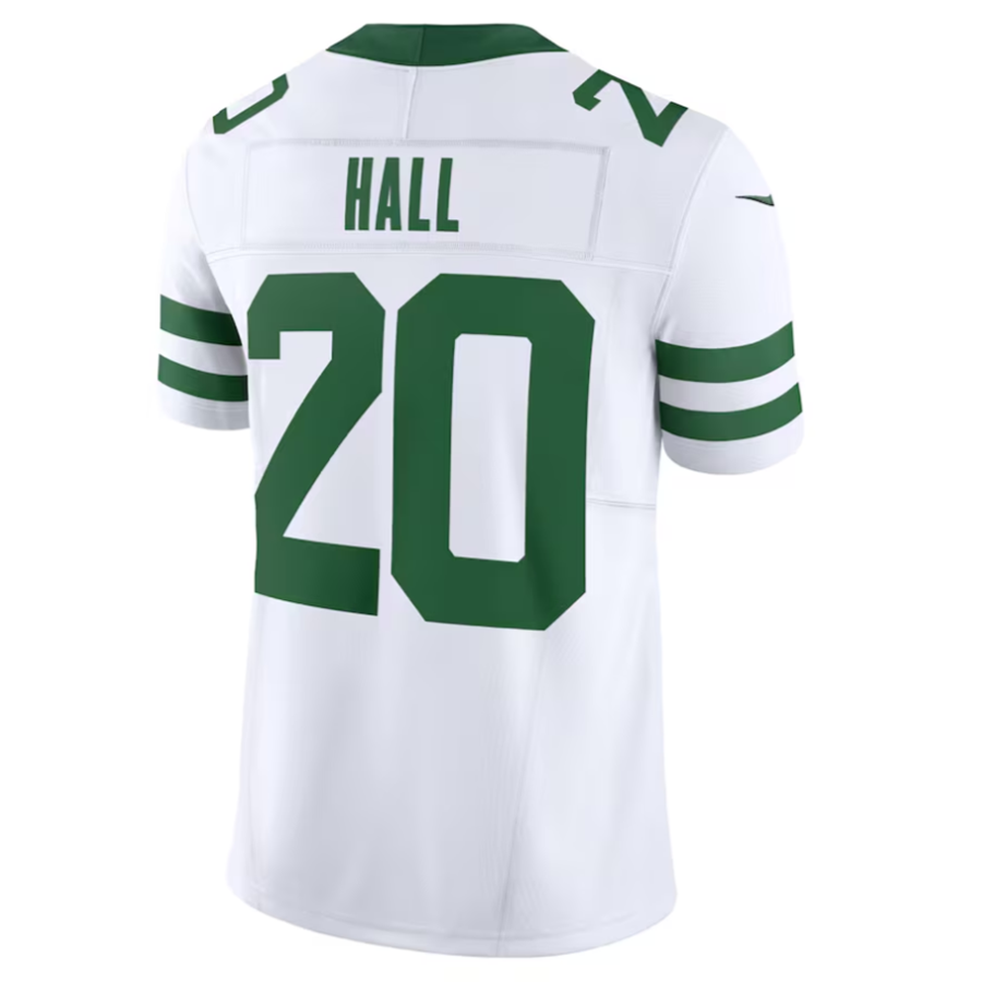 Fenge NY.Jets #20 Breece Hall Player White Home Game Stitched Jerseys