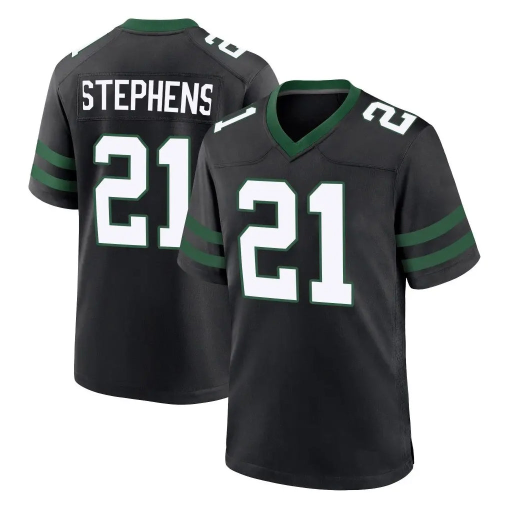 Fenge NY.Jets #21 Brandon Stephens Player Black Legacy Home Game Stitched Jerseys