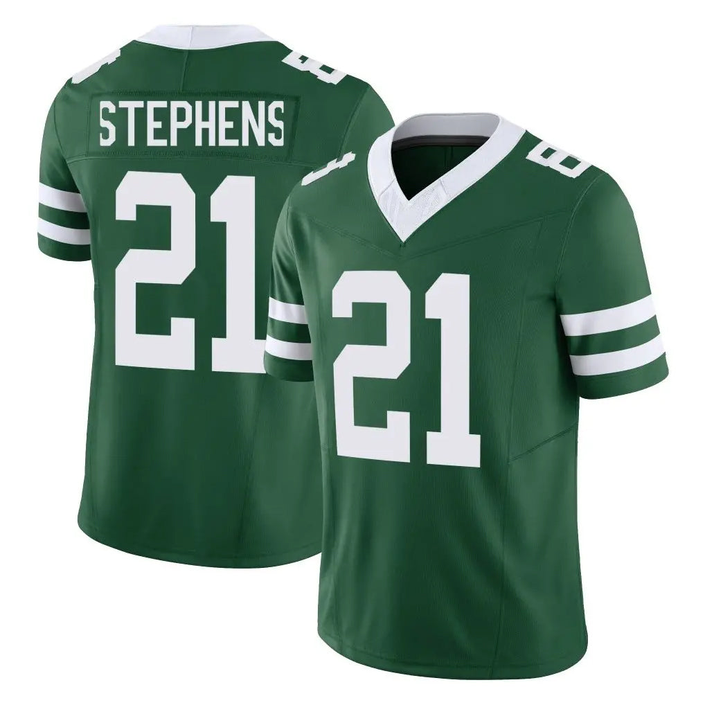 Fenge NY.Jets #21 Brandon Stephens Player Green Legacy Limited Vapor F.U.S.E. Home Game Stitched Jerseys