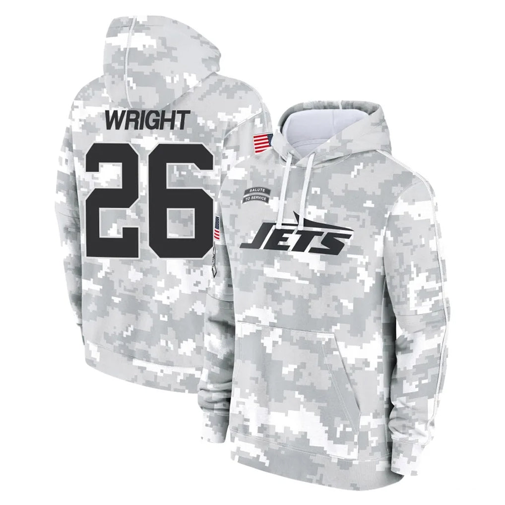 Fenge NY.Jets #26 Nahshon Wright Player Arctic Camo Salute to Service Pullover Hoodies Limited Game Stitched Jerseys