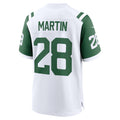Fenge NY.Jets #28 Curtis Martin White Retired Player Alternate Game Stitched Jerseys