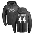 Fenge NY.Jets #44 Jamien Sherwood Player Gray Pullover Hoodies Limited Game Stitched Jerseys