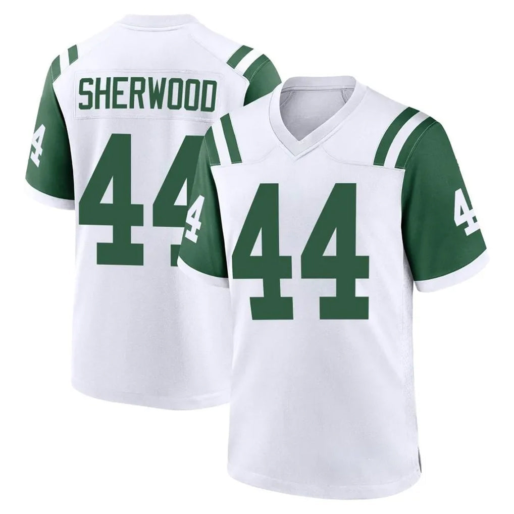 Fenge NY.Jets #44 Jamien Sherwood Player White Classic Home Game Stitched Jerseys