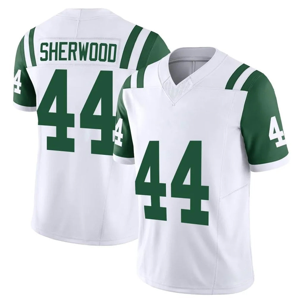 Fenge NY.Jets #44 Jamien Sherwood Player White Limited Classic Vapor F.U.S.E. Home Game Stitched Jerseys