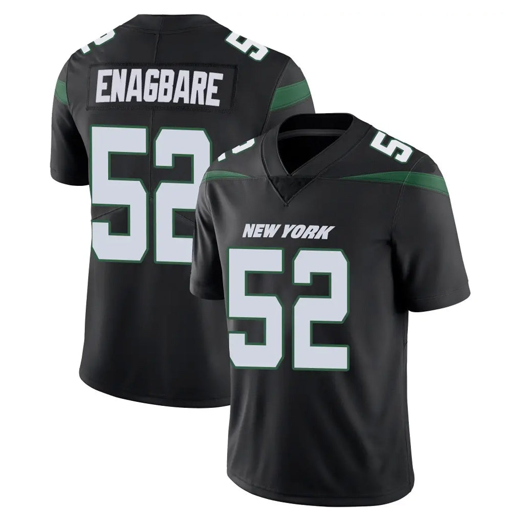 Fenge NY.Jets #52 Kingsley Enagbare Player Stealth Black Limited Vapor Home Game Stitched Jerseys
