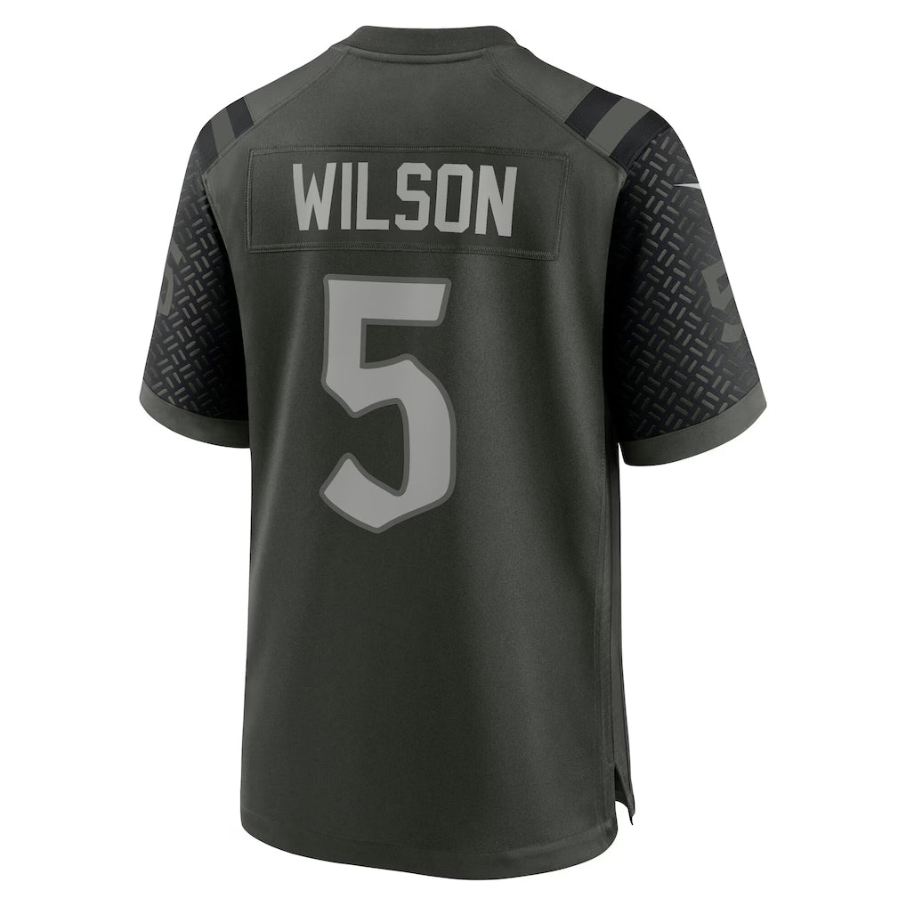 Fenge NY.Jets #5 Garrett Wilson Player Gotham Green Rivalries Collection Game Stitched Jerseys