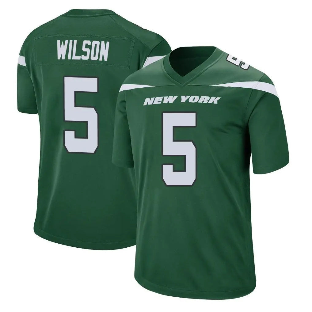 Fenge NY.Jets #5 Garrett Wilson Player Green Game Stitched Jerseys