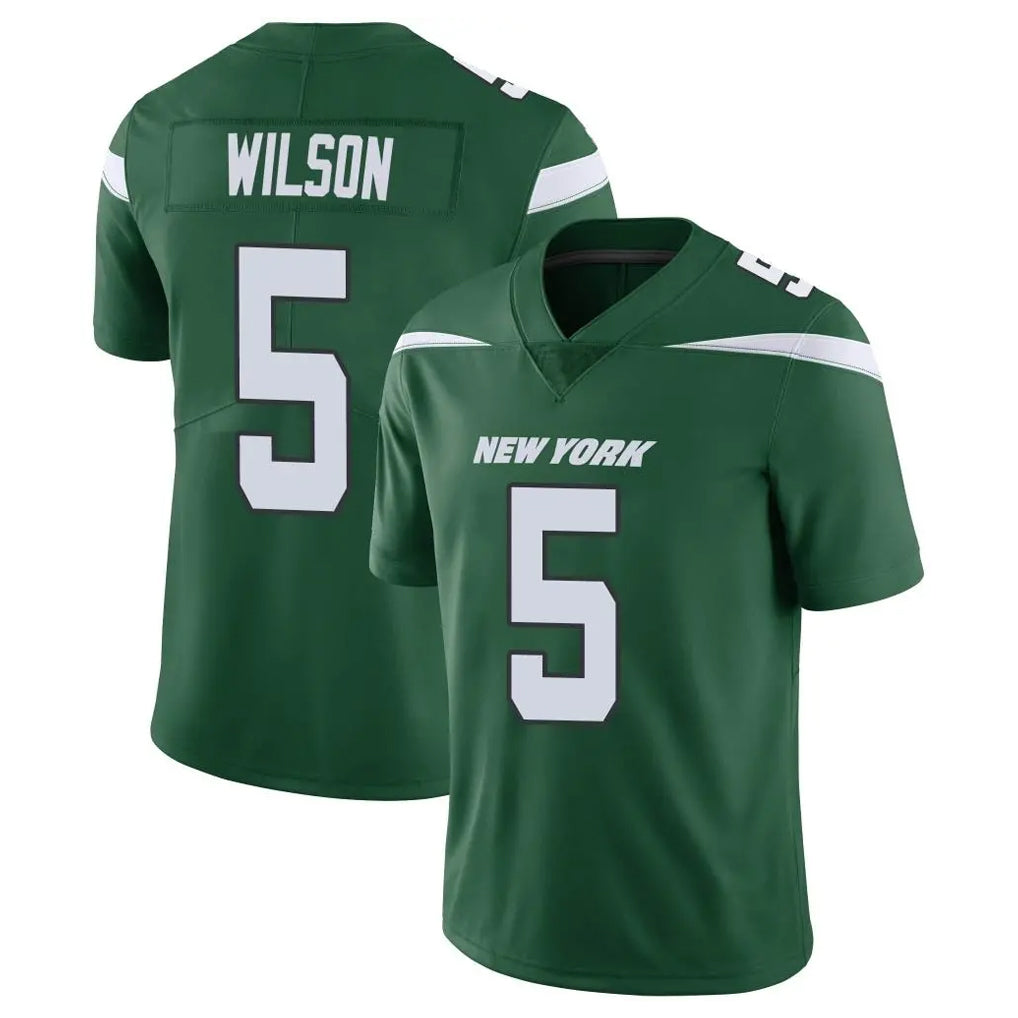 Fenge NY.Jets #5 Garrett Wilson Player Green Limited Vapor Home Game Stitched Jerseys