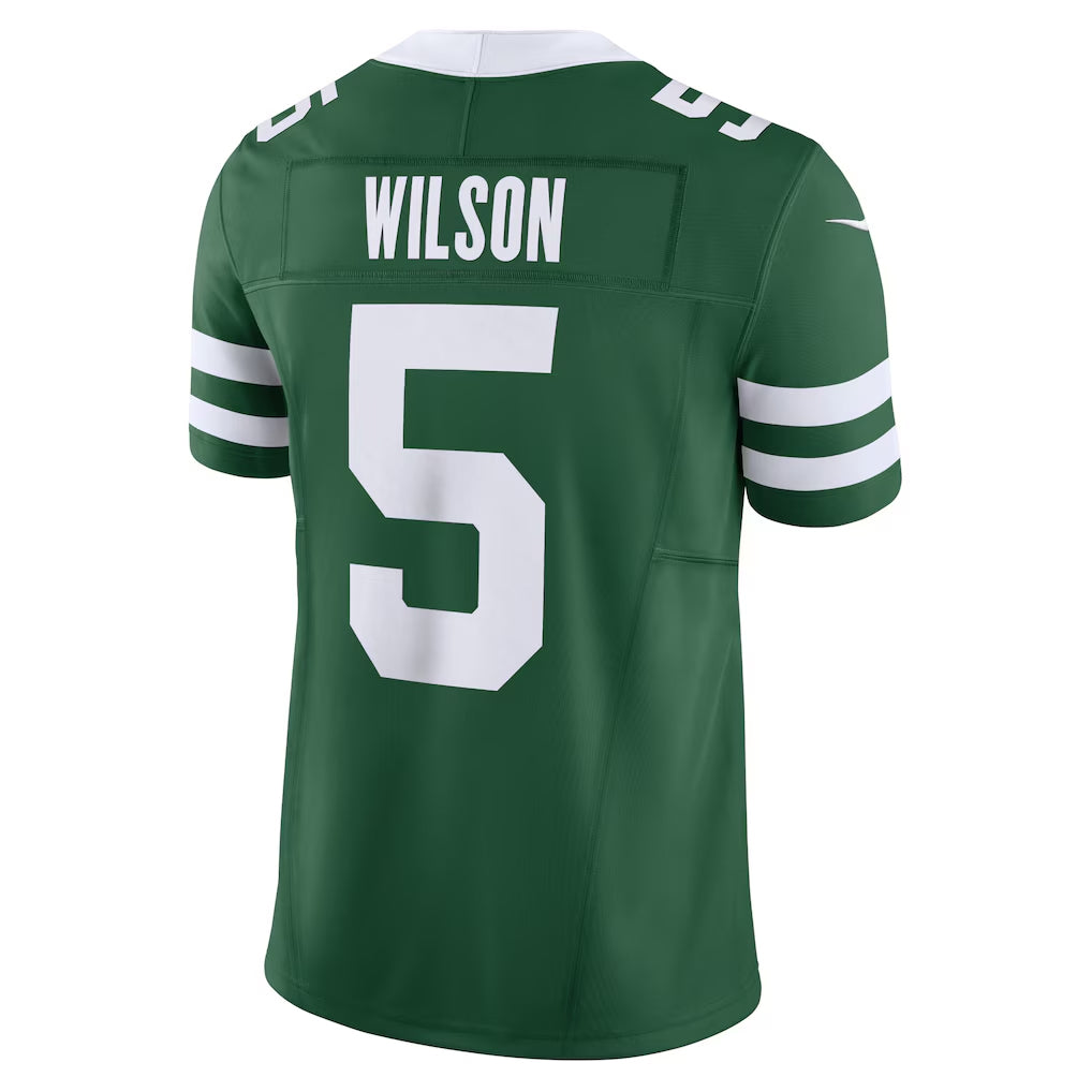 Fenge NY.Jets #5 Garrett Wilson Player Legacy Green Vapor F.U.S.E. Limited Stitched Jerseys