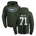 Fenge NY.Jets #71 Josh Myers Player Green LOGO Pullover Hoodies Limited Game Stitched Jerseys