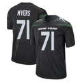 Fenge NY.Jets #71 Josh Myers Player Stealth Black Home Game Stitched Jerseys