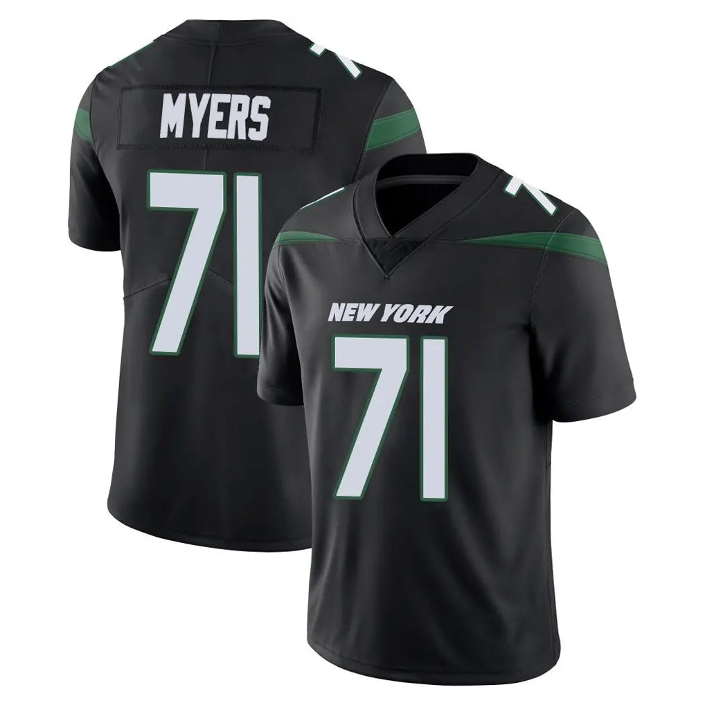 Fenge NY.Jets #71 Josh Myers Player Stealth Black Limited Vapor Home Game Stitched Jerseys