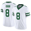Fenge NY.Jets #8 Andre Cisco Player White Legacy Limited Vapor F.U.S.E. Home Game Stitched Jerseys