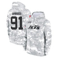 Fenge NY.Jets #91 Jowon Briggs Player Arctic Camo Salute to Service Pullover Hoodies Limited Game Stitched Jerseys