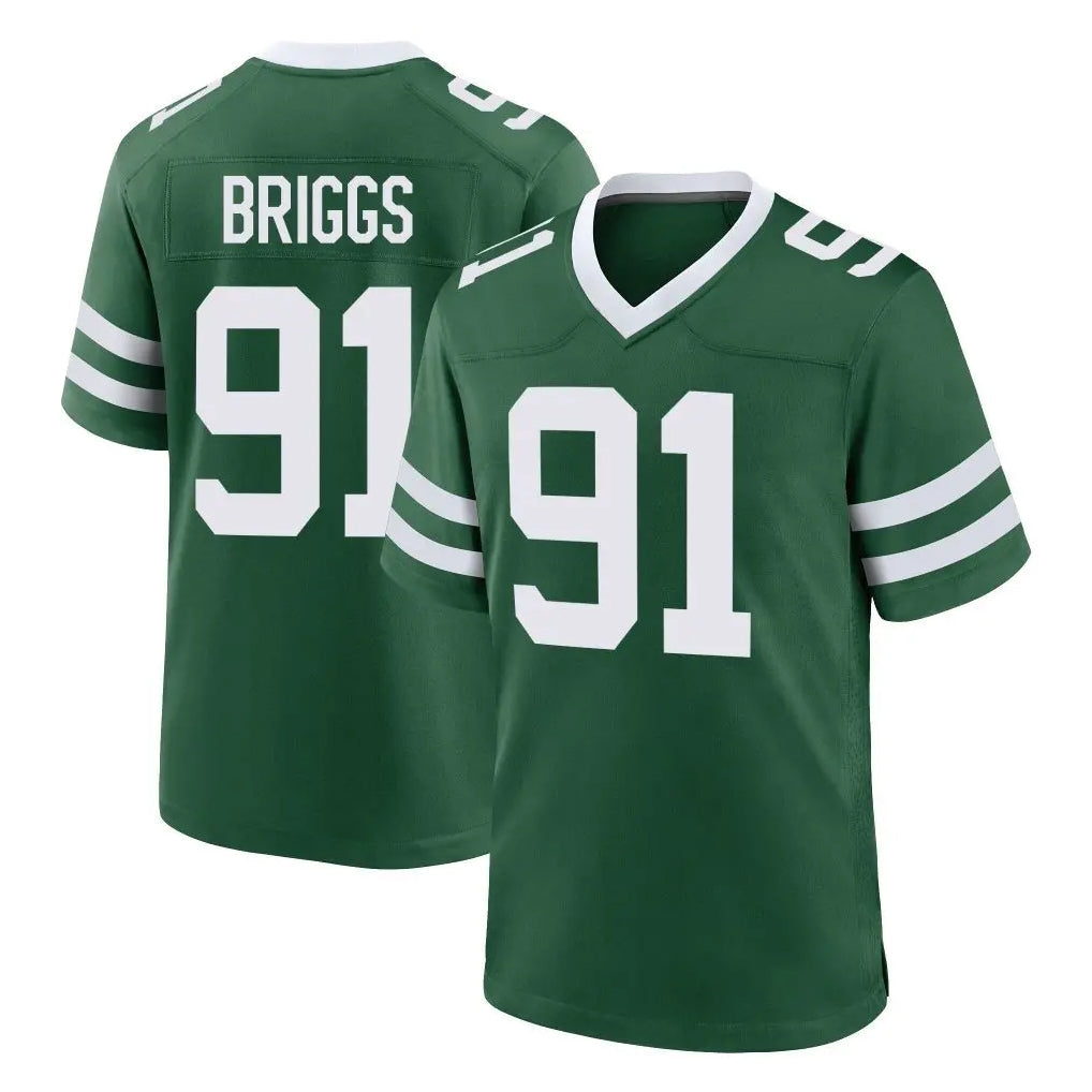 Fenge NY.Jets #91 Jowon Briggs Player Green Legacy Home Game Stitched Jerseys