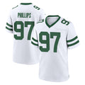 Fenge NY.Jets #97 Harrison Phillips Player White Legacy Home Game Stitched Jerseys