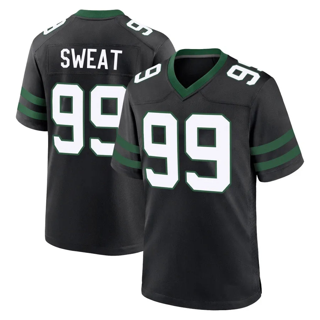 Fenge NY.Jets #99 T'Vondre Sweat Player Black Legacy Home Game Stitched Jerseys
