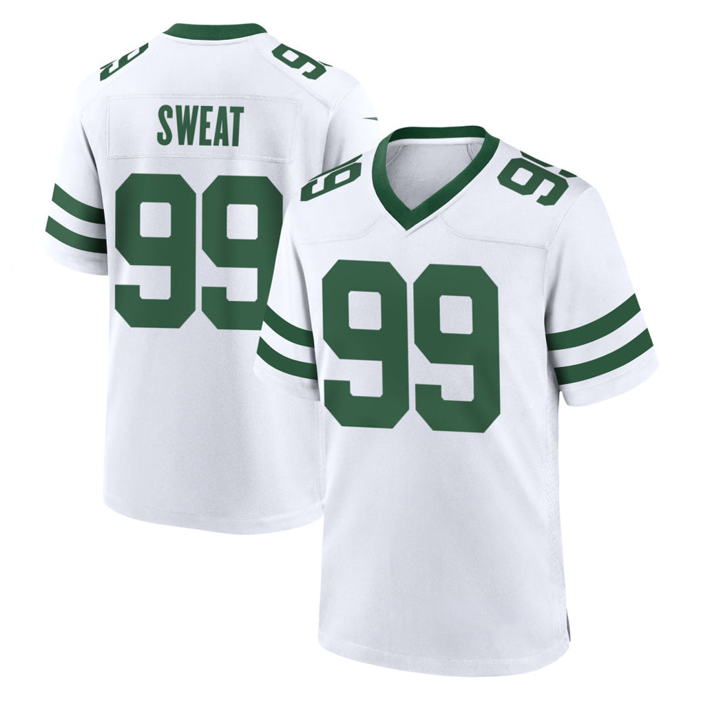 Fenge NY.Jets #99 T'Vondre Sweat Player White Legacy Home Game Stitched Jerseys