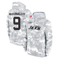 Fenge NY.Jets #9 Will McDonald IV Player Arctic Camo Salute to Service Pullover Hoodies Limited Game Stitched Jerseys