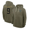 Fenge NY.Jets #9 Will McDonald IV Player Olive Salute to Service Pullover Hoodies Limited Stitched Jerseys