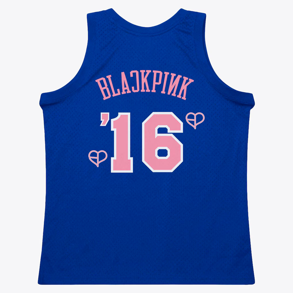 Fenge NY.Knicks Mitchell & Ness x BLACKPINK Blue Hardwood Classics Swingman Jerseys - Limited Edition