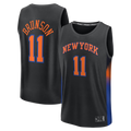 Fenge NY.Knicks #11 Jalen Brunson  Black Fast Break Jerseys - Statement Edition