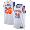 Fenge NY.Knicks #26  White 2026 Finals Champions Always 26 Swingman Jerseys - Association Edition