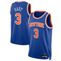 Fenge NY.Knicks #3 Josh Hart Blue Swingman Player Jerseys - Icon Edition