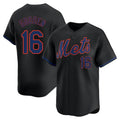 Fenge NY.Mets #16 Dwight Gooden Player Black Alternate Home Limited Stitched Jerseys
