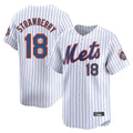 Fenge NY.Mets #18 Darryl Strawberry Player White Home Limited Stitched Jerseys