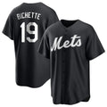 Fenge NY.Mets #19 Bo Bichette Player Black Home Game Stitched Jerseys