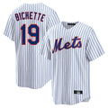 Fenge NY.Mets #19 Bo Bichette Player White Home Replica Stitched Jerseys