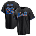 Fenge NY.Mets #26 Nolan McLean Player Black Replica Home Game Stitched Jerseys