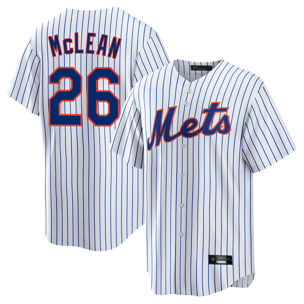 Fenge NY.Mets #26 Nolan McLean Player White Home Game Stitched Jerseys
