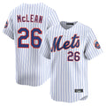 Fenge NY.Mets #26 Nolan McLean Player White Home Replica Stitched Jerseys