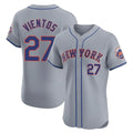 Fenge NY.Mets #27 Mark Vientos Player Gray Road Limited Elite Home Stitched Jerseys