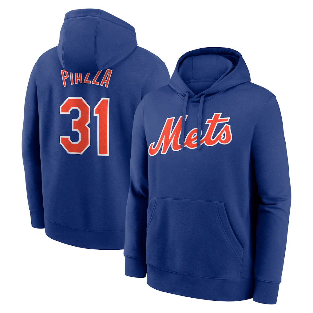 Fenge NY.Mets #31 Mike Piazza Player Royal Club Pullover Hoodie Game Stitched Jerseys