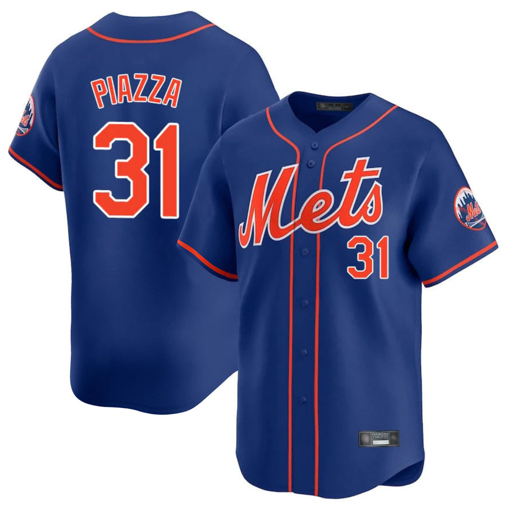 Fenge NY.Mets #31 Mike Piazza Player Royal Home Limited Stitched Jerseys