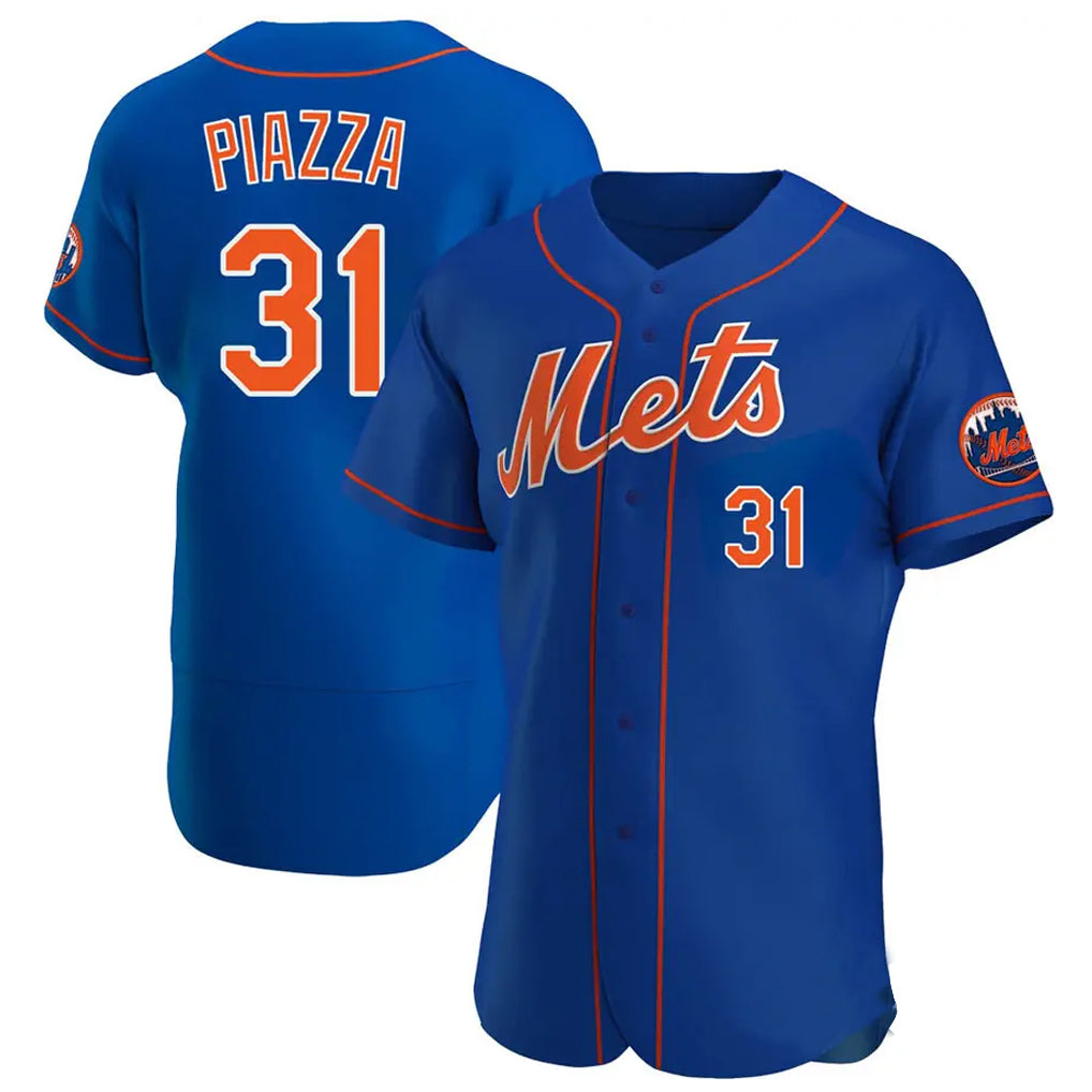 Fenge NY.Mets #31 Mike Piazza Player Royal Limited Elite Home Stitched Jerseys